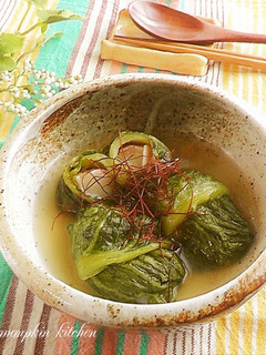 お餅とベーコンのロールレタス♬-レシピのメイン写真