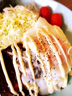 簡単!チルドバーグでロコモコ丼-レシピのメイン写真