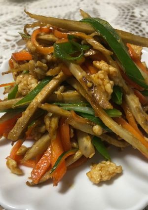 作り置き！お弁当にも！カレーきんぴら-レシピのメイン写真