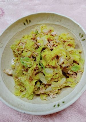 キャベツとツナのごま酢あえ-レシピのメイン写真