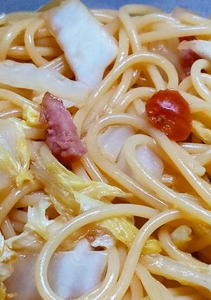 レンジでコンソメパスタ-レシピのメイン写真
