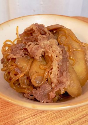 牛肉とごぼうの煮物-レシピのメイン写真