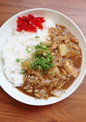 時短レシピ！鯖の水煮缶と白菜の簡単カレー-レシピのメイン写真