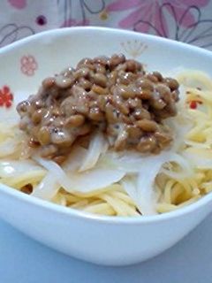 *簡単納豆パスタ*-レシピのメイン写真