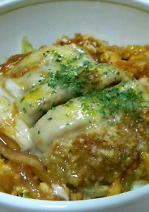 一手間で★卵ふわふわ♪洋風カツ丼-レシピのメイン写真