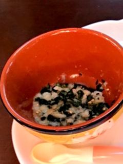 【離乳食中期7ヵ月〜】ほうれん草胡麻和え-レシピのメイン写真
