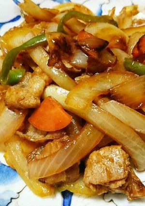 豚バラ肉と野菜のケチャップ炒め-レシピのメイン写真