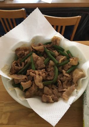 豚バラいんげん醤油炒め-レシピのメイン写真