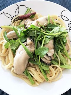 桃浦かきと仙台セリのパスタ-レシピのメイン写真