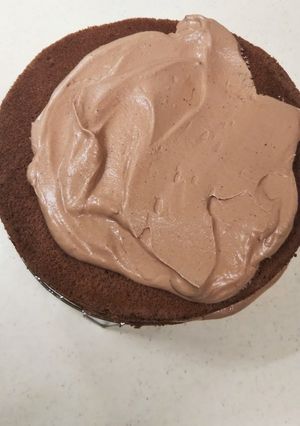 チョコレートクリームデコレーションケーキ-レシピのメイン写真
