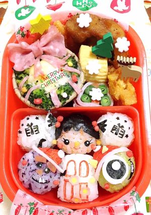 モンスターズインク クリスマス キャラ弁-レシピのメイン写真