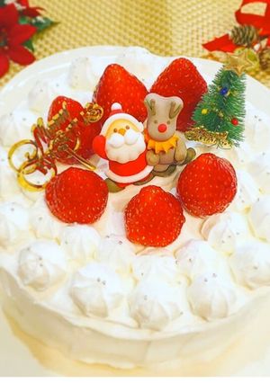 ふわふわスポンジのデコレーションケーキ☆-レシピのメイン写真