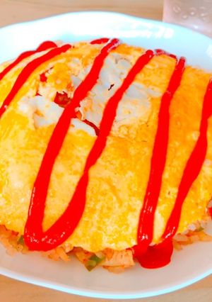 糸こんにゃくのオムライス　ダイエット食-レシピのメイン写真