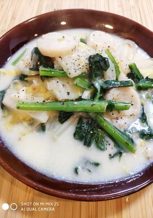 青菜ミルク炒め煮-レシピのメイン写真