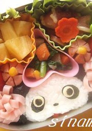 キャラ弁☆たれぱんだ弁当♪-レシピのメイン写真