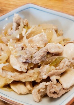 豚こまとポン酢のさっぱり炒め-レシピのメイン写真