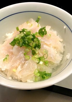 ヒラメの昆布締め茶漬け-レシピのメイン写真