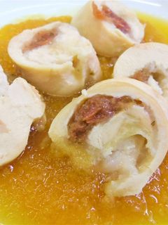 【病院】ささみ梅しそロール【給食】-レシピのメイン写真