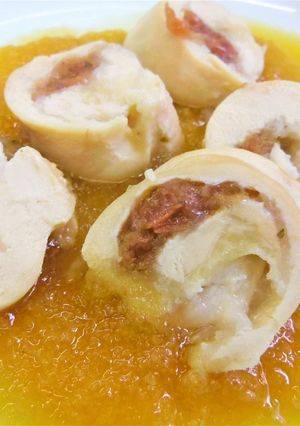 【病院】ささみ梅しそロール【給食】-レシピのメイン写真