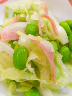 【病院】枝豆ときゃべつサラダ【給食】-レシピのメイン写真