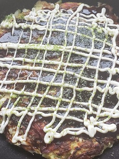 フライパンで作る山芋入大阪風大判お好み焼-レシピのメイン写真