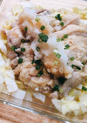 電子レンジ♪塩麹鶏肉と白菜のレンチン蒸し-レシピのメイン写真