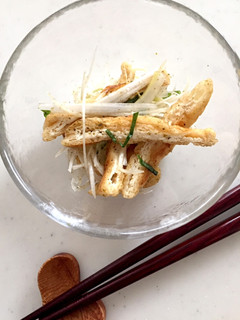納豆のシソ海苔タレで油揚げのねぎシソ和え-レシピのメイン写真