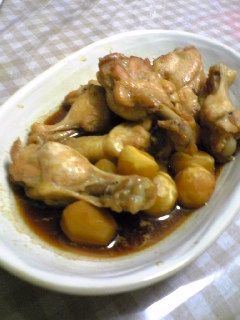 手羽元と栗の煮物-レシピのメイン写真