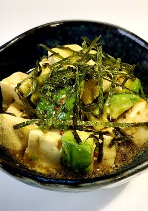 アボカド豆腐のゴマポンマスタード和え-レシピのメイン写真
