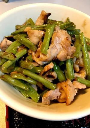 鶏肉のインゲン炒め-レシピのメイン写真