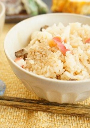 レンジでほっき貝と舞茸の魚醤炊き込みご飯-レシピのメイン写真