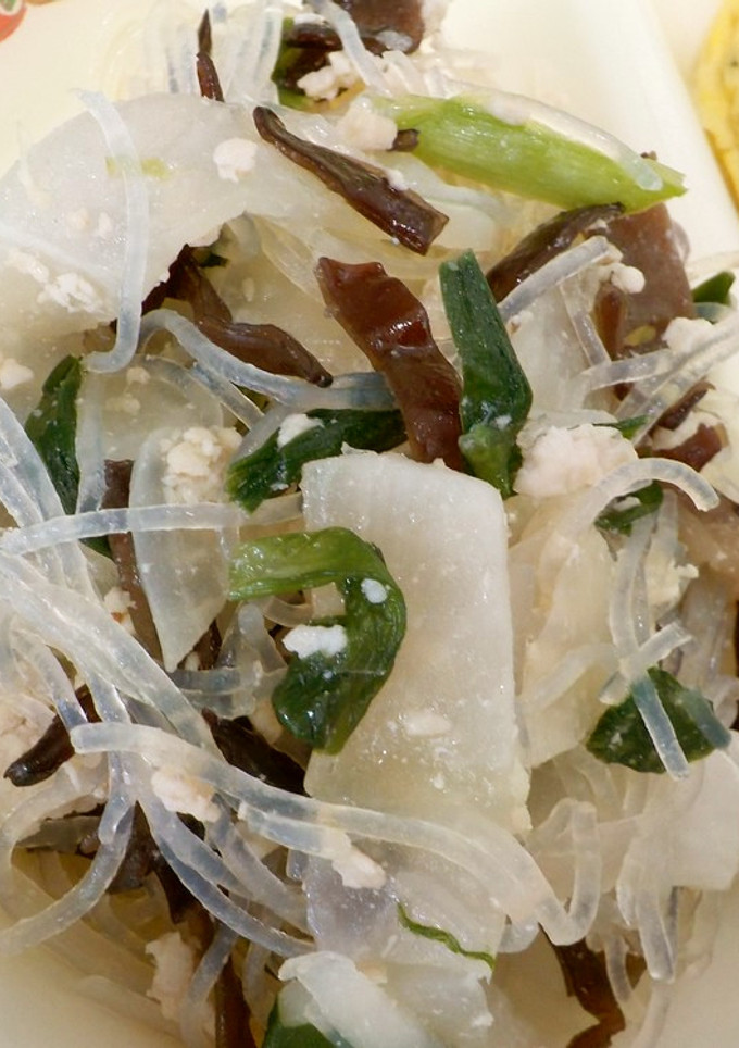 南房総市給食◆大根と春雨の炒め物-レシピのメイン写真