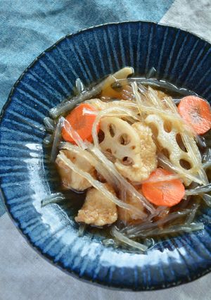 鶏胸肉と糸寒天の南蛮漬け-レシピのメイン写真