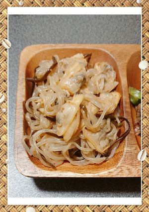 糸こんにゃくとアサリの塩昆布炒め-レシピのメイン写真