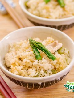アスパラのカリフラワーライス炊き込みご飯-レシピのメイン写真