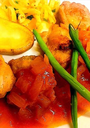 鷄もも肉のステーキ　簡単グレービーソース-レシピのメイン写真