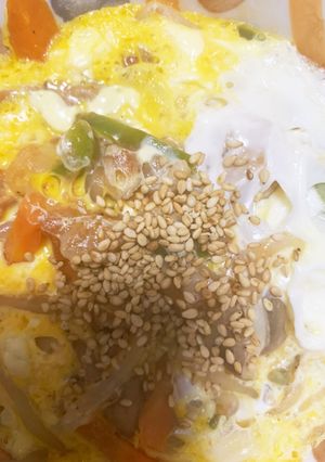 全てレンジハヤシライス味豚平焼き風-レシピのメイン写真