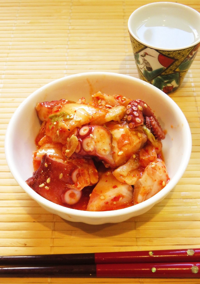☺簡単おつまみ♪たことキムチの和え物☺-レシピのメイン写真