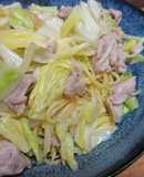 キャベツ＆もやしで簡単塩パスタ！