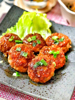 豚つくねの照り焼き❀-レシピのメイン写真