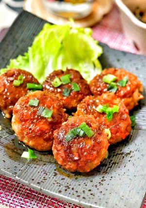豚つくねの照り焼き❀-レシピのメイン写真