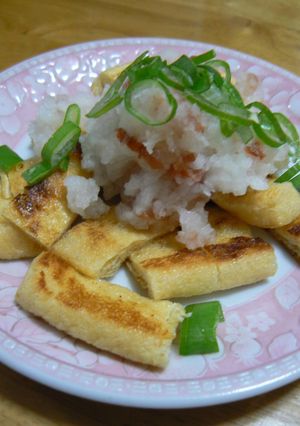パリパリ炙り油揚げの梅おろし-レシピのメイン写真