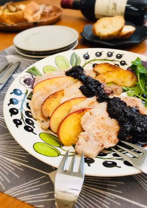 絶品♡洋風生姜焼き・プルーンソース添え-レシピのメイン写真