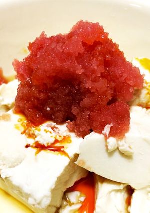 ラー油とたらこのせ冷奴-レシピのメイン写真