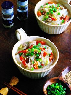 スパイスde減塩ピリ辛!中華風春雨スープ-レシピのメイン写真