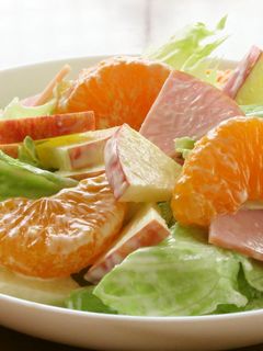 ハムとレタスとりんごのマヨサラダ-レシピのメイン写真