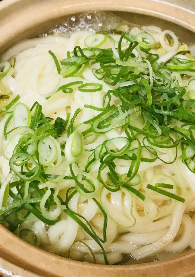 ※お鍋の〆●がっちり二玉のうどん鍋-レシピのメイン写真