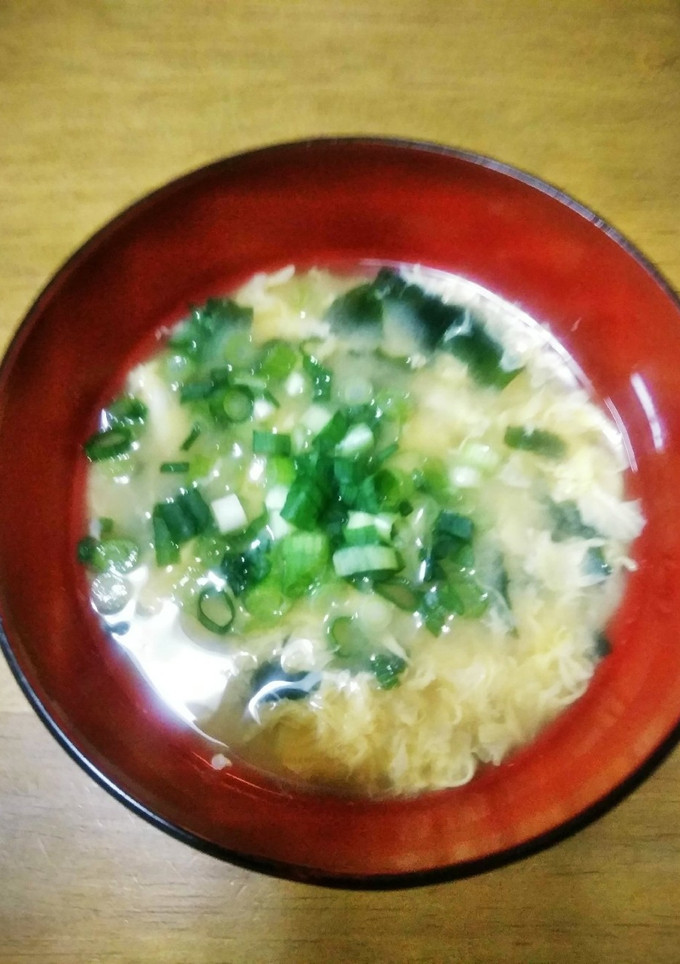 梨湖の簡単!時短!かき玉味噌汁-レシピのメイン写真