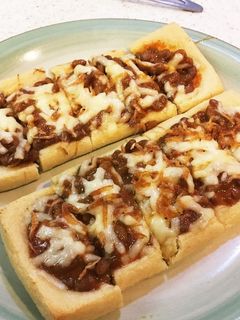 おつまみにもう一品★油揚げ納豆ピザ-レシピのメイン写真