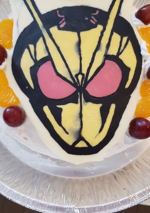 仮面ライダーゼロワンケーキ-レシピのメイン写真